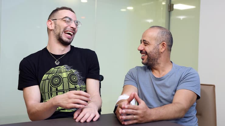 ישראל בן שטרית (מימין) ועמי דדאון