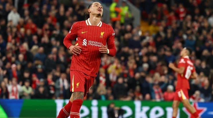 דארווין נונייס מאוכזב אחרי ששער שכבש נפסל