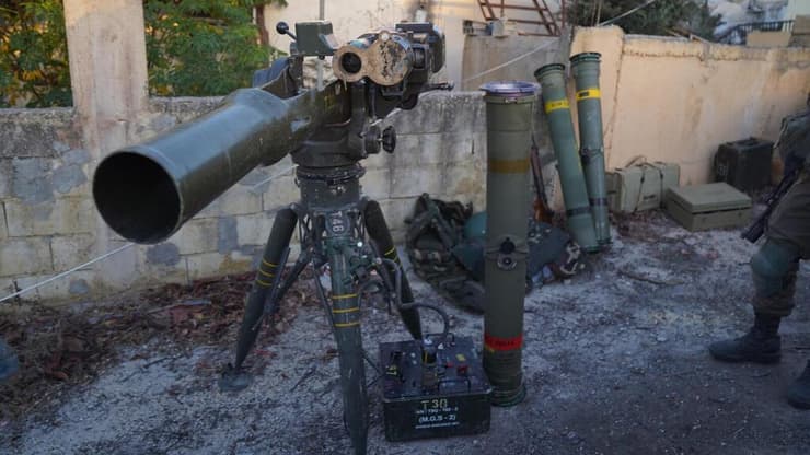 תיעוד מאמצעי לחימה שאותרו בדרום לבנון