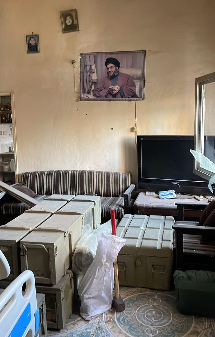 תיעוד מאמצעי לחימה שאותרו בדרום לבנון
