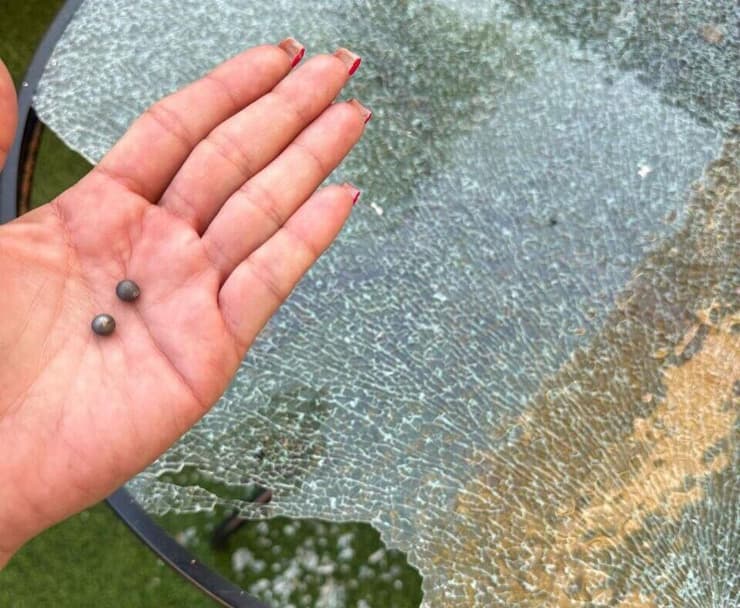 שברי יירוט בקריית ים