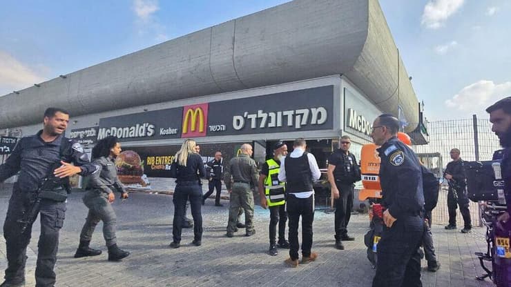 זירת הפיגוע בתחנה המרכזית באר שבע