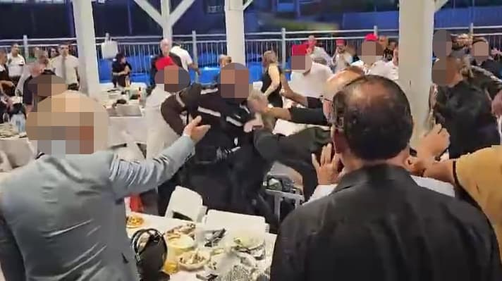 תיעוד מעצרם של חוליית הירי במהלך חתונה בנצרת