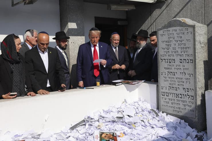 דונלד טראמפ ביקור באוהל אדמו"רי חב"ד בניו יורק