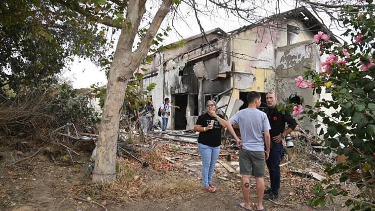 קיבוץ בארי ביום הזיכרון לטבח ה-7.10 (צילום: הרצל יוסף) קיבוץ בארי ביום הזיכרון לטבח ה-7.10