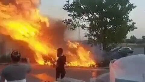 שריפות באזור בית שמש ומועצה אזורית מטה יהודה, ככל הנראה בעקבות שברי יירוט
