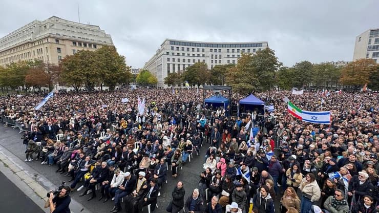 פריז (צילום: שגרירות ישראל בפריז) מנציחים את אירועי ה-7 באוקטובר בפריז, צרפת