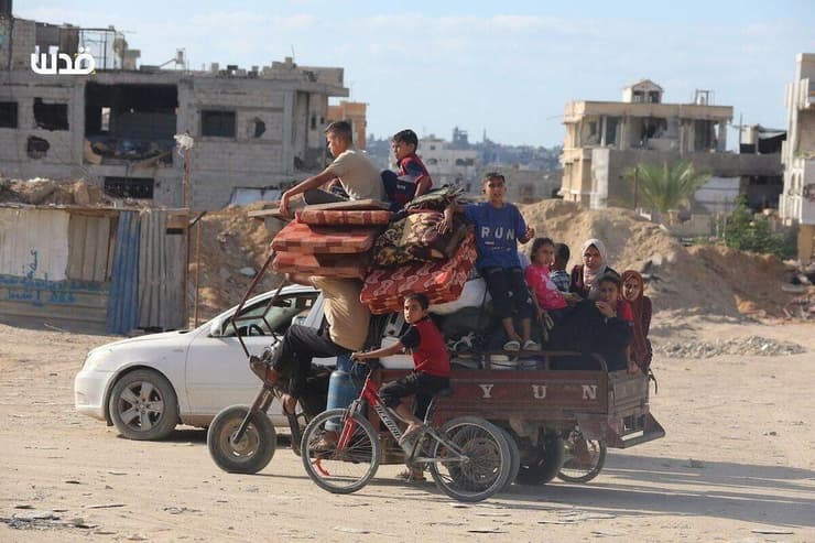 עקורים ברצועת עזה