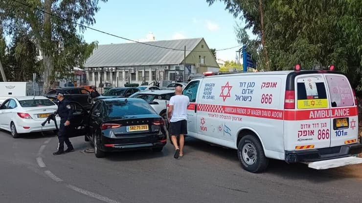 זירת הפיגוע בחדרה