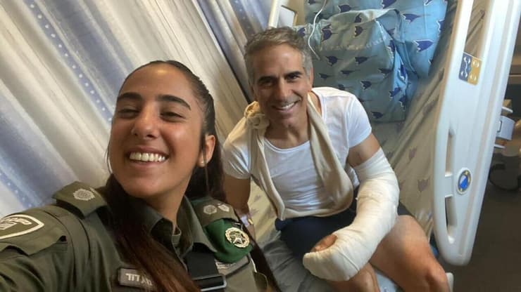 נטע דוד ושרון שבו מתאחדים אחרי הטבח (צילום: באדיבות נטע דוד) נטע דוד ושרון שבו