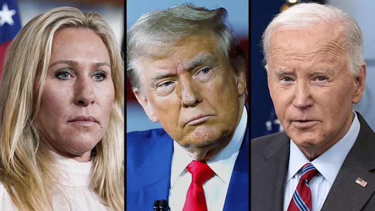 ג'ו ביידן, דונלד טראמפ, מרג'ורי טיילור גרין