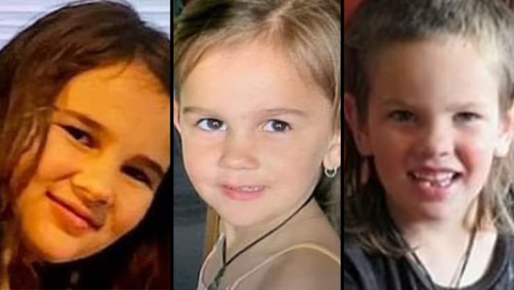 הבן מאבריק (9) והבנות אמבר (8) וג'יידה (11). תיעוד ראשון שלהם בחיים ניו זילנד 3 הילדים של טום פיליפס שאיתם נמלט ליער