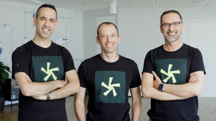 מייסדי Kai.ai (מימין לשמאל): אלכס פרנקל, זיו שליו ונתנאל לב