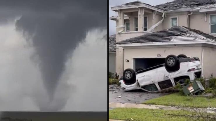 הרס רב בפלורידה לא רק מההוריקן, אלא גם מסופות טורנדו (צילום: משרד התחבורה בפלורידה, X) הרס רב בפלורידה לא רק מההוריקן, אלא גם מסופות טורנדו