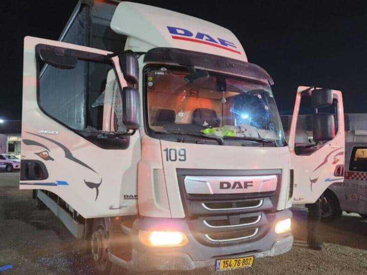 המשאית שנרצח בתוכה שאדי נאסר בטירה 