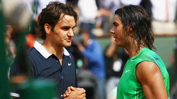 רפאל נדאל עם רוג'ר פדרר רולאן גארוס 2008