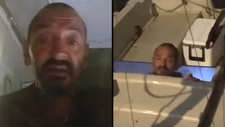 "לוטננט דן" סירב להתפנות מהסירה שלו, מיליונים חיכו לשמוע אם שרד, והוא עדכן: "אפילו הקפה לא נשפך" (צילום: X וטיקטוק) ג'וזף מלינובסקי המוכר בכינוי לוטננט דן ששרד את ה הוריקן מילטון ב טמפה פלורידה ארה"ב בסירה