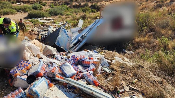 זירת התאונה בשומרון