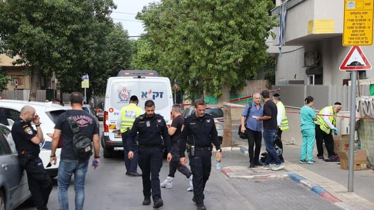 הזירה ברחוב חזקיהו המלך בתל אביב, בה אותר פעוט מת