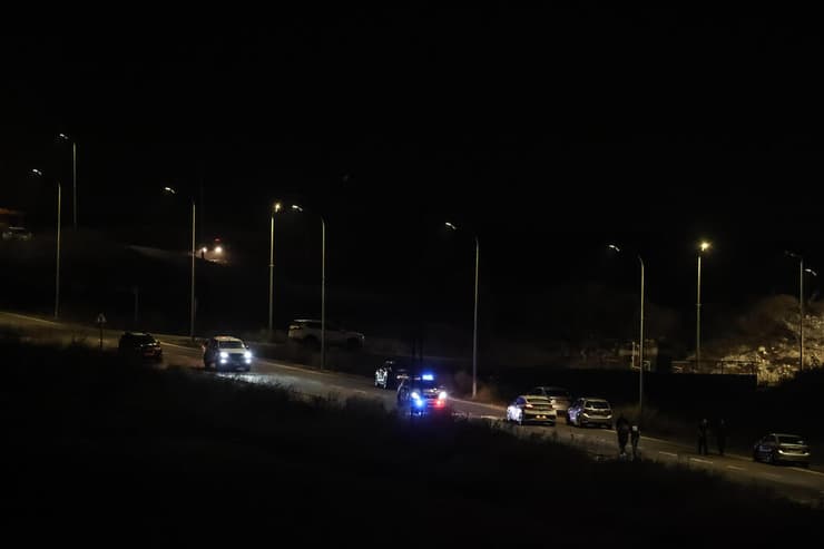 זירת אירוע נפילת הכטב"ם סמוך למועצה אזורית מנשה