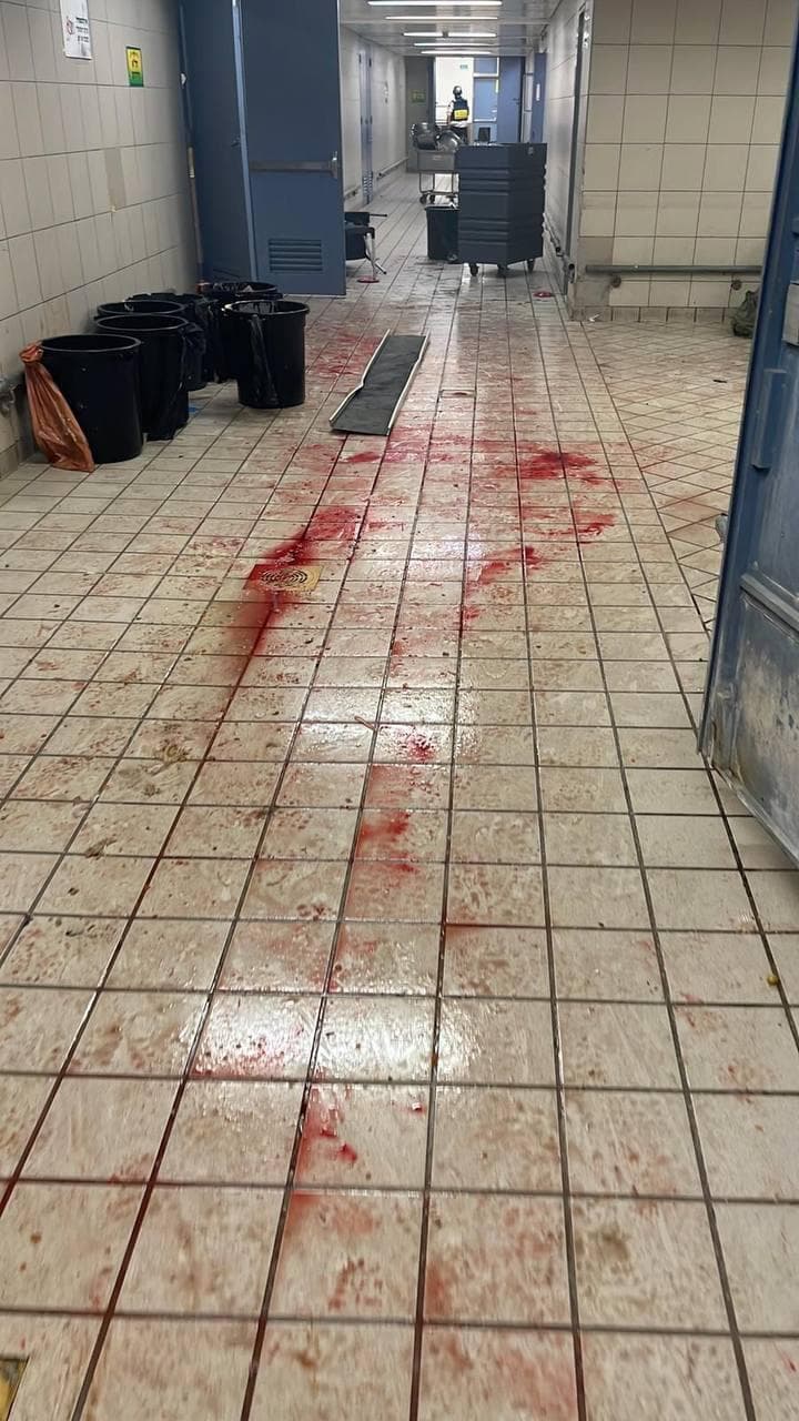 זירת פגיעת הכטב"ם בחדר האוכל בבא"ח גולני