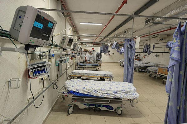 מיון במתחם תת-קרקעי בית החולים הלל יפה בחדרה