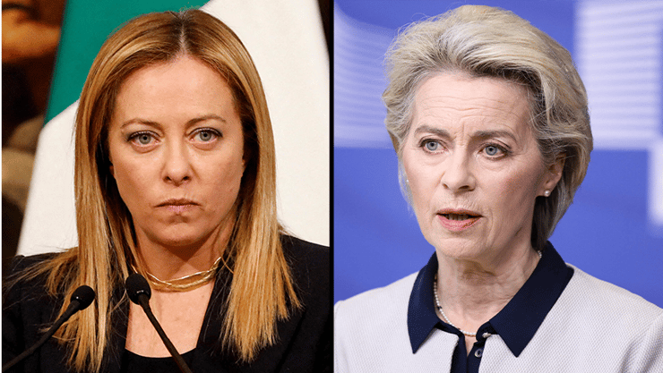 אורסולה פון דר ליין וג'ורג'ה מלוני 