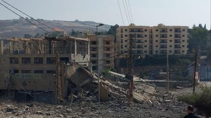 נזקי התקיפה בא-נבטיה