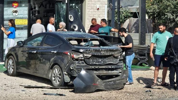 נזקי הנפילה במג'ד אל כרום