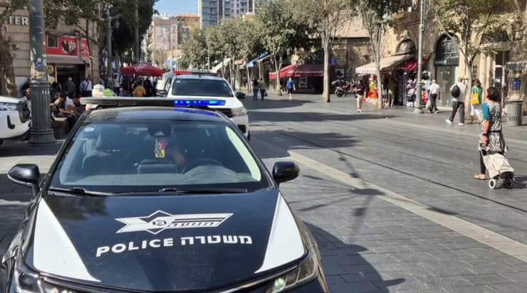 צילום: עמית שאבי פריסת כוחות מג"ב ברחובות כחלק מהיערכות ביטחונית לרגל חג סוכות