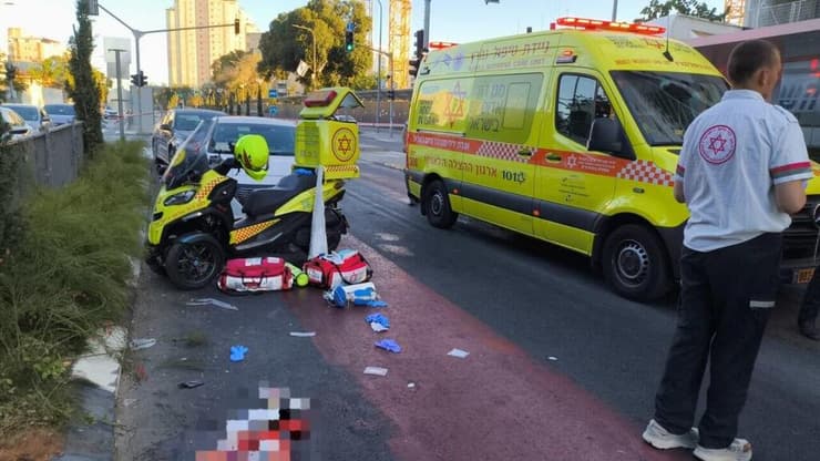 מד"א קבעו את מותו של נפגע בתאונת דרכים בקרית אונו