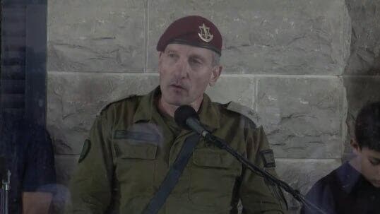 סגן הרמטכ"ל אלוף אמיר ברעם מדבר בהלוויה של אל"ם אסחאן דקסה ז"ל