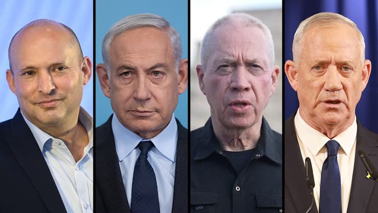 בני גנץ יואב גלנט בנימין נתיהו נפתלי בנט