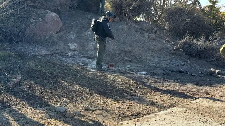 תיעוד מנפילת שברי היירוט מול זיכרון יעקב ומעגן מיכאל
