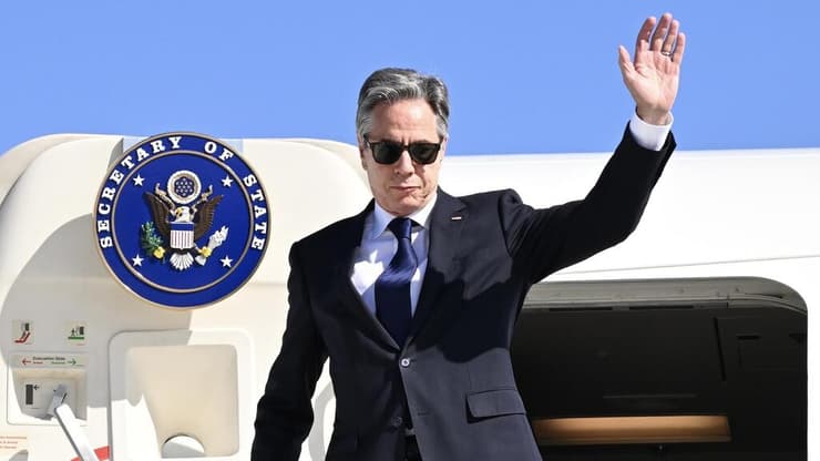 אנתוני בלינקן נוחת בישראל