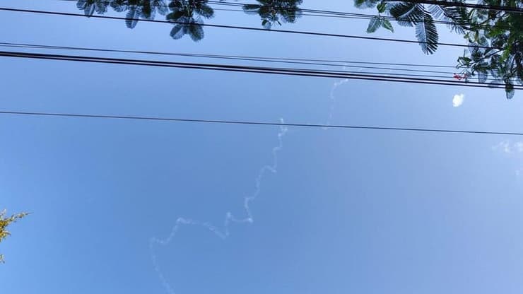 תיעוד מהיירוטים בשמי רמת גן