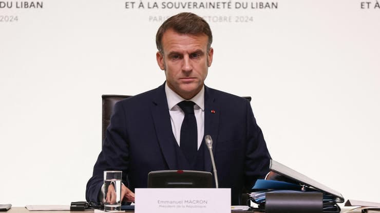 נשיא צרפת עמנואל מקרון 