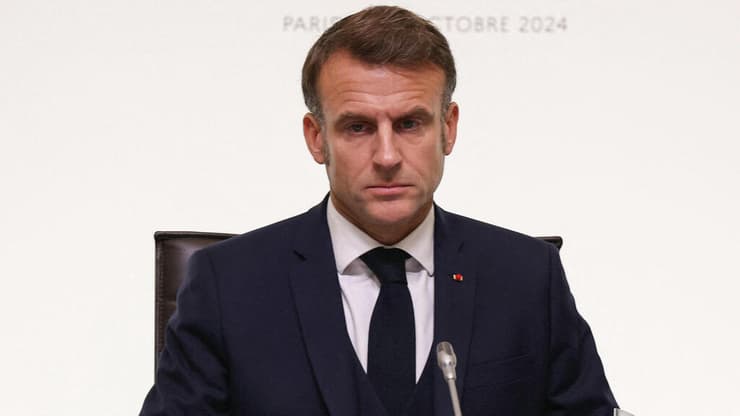 נשיא צרפת עמנואל מקרון 