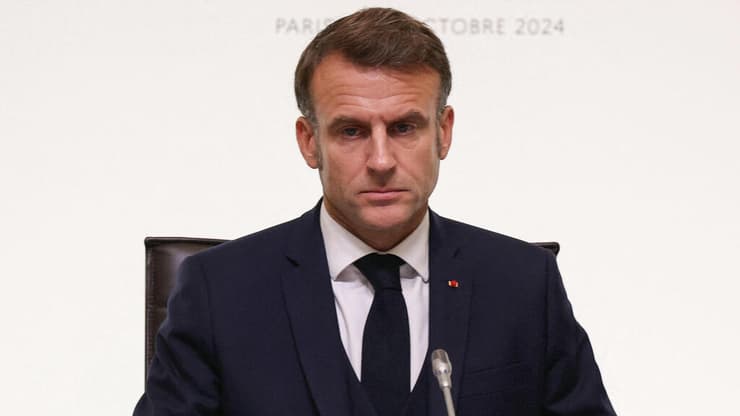נשיא צרפת עמנואל מקרון 