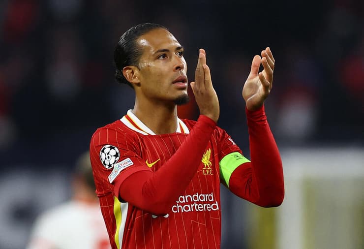 "נישאר צנועים". ואן דייק (צילום: REUTERS/Lisi Niesner) ואן דייק