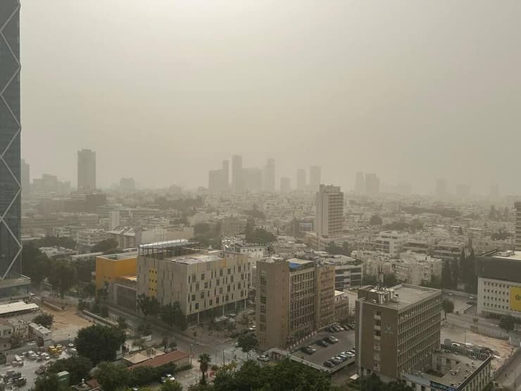 אובך כבד בתל אביב