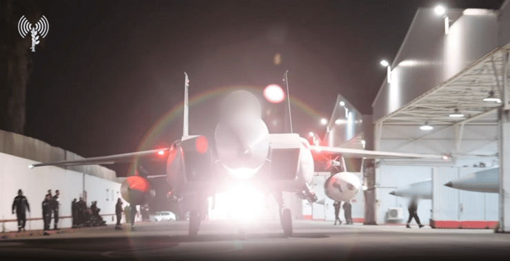 תיעוד מיציאת מטוסי חיל האוויר לתקיפה באיראן