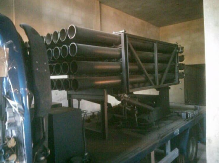 צילום: דובר צה"ל משאיות המשגרים שאותרו על ידי אוגדה 91