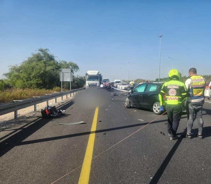תאונת דרכים בכביש 1 בה נהרג ילד כבן 3