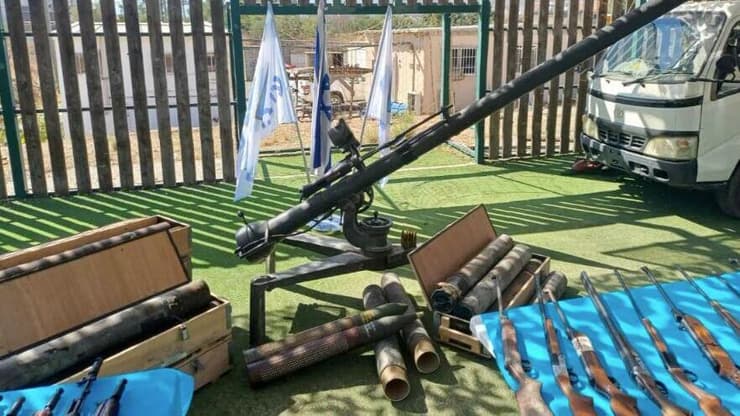 אמצעי הלחימה שאותרו על ידי כוחות צה״ל בכפר כילא בלבנון