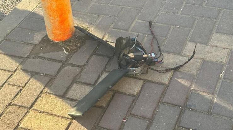 רסיסי כטב"ם בתחנת הרכבת ובכביש