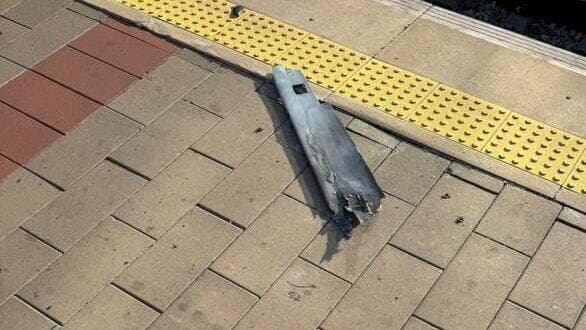 רסיסי כטב"ם בתחנת הרכבת ובכביש