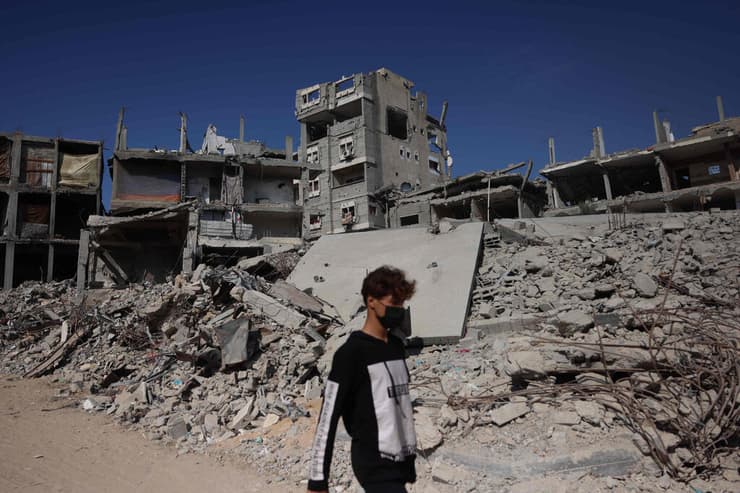 הנזקים ברצועת עזה לאחר התקיפות  בחאן יונס