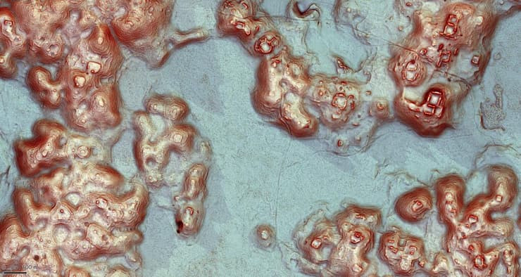 חלק מהמבנים העתיקים שהתגלו בניתוח סריקת הלידאר של העיר ולריאנה בקמפצ'ה שבמקסיקו (צילום: Luke Auld-Thomas) חלק מהמבנים העתיקים שהתגלו בניתוח סריקת הלידאר של העיר ולריאנה בקמפצ'ה שבמקסיקו