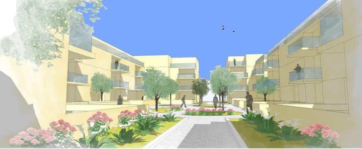 הדמיית השכונה חדשה בירוחם 